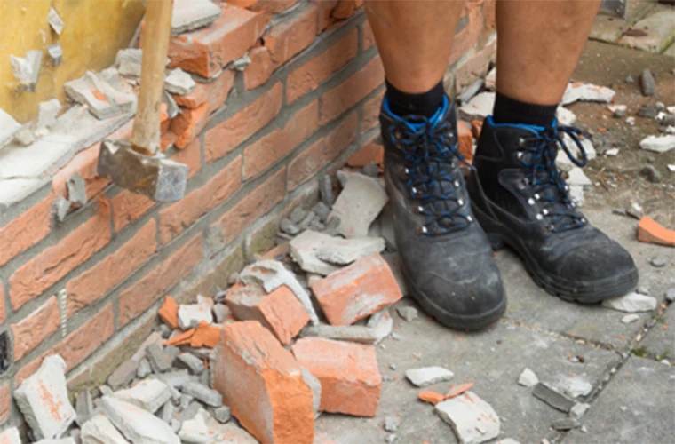 Chisel the wall