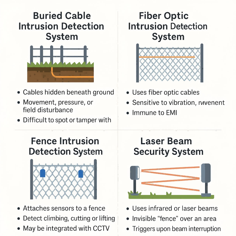 Buried Cable vs Fiber Optic vs Fence vs Laser Beam-1