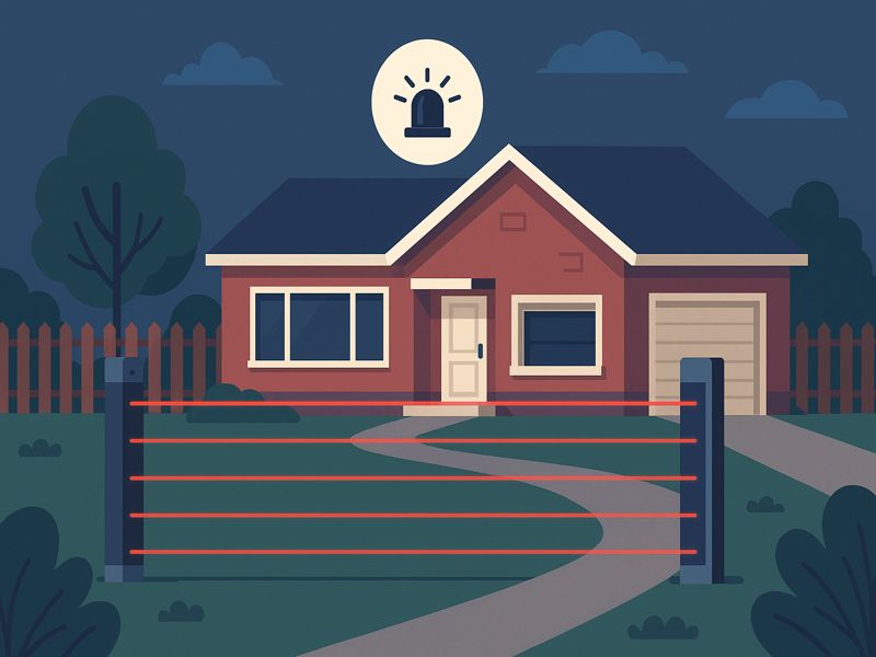 Laser Beam Alarm Systems Improve Residential Perimeter Security