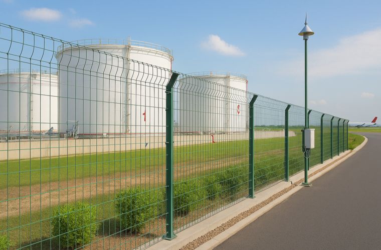 Tension Fence for Cambodia Airport Oil Depot Project