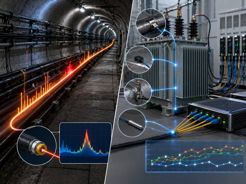 DTS vs FBG Fiber Optic Temperature Sensor