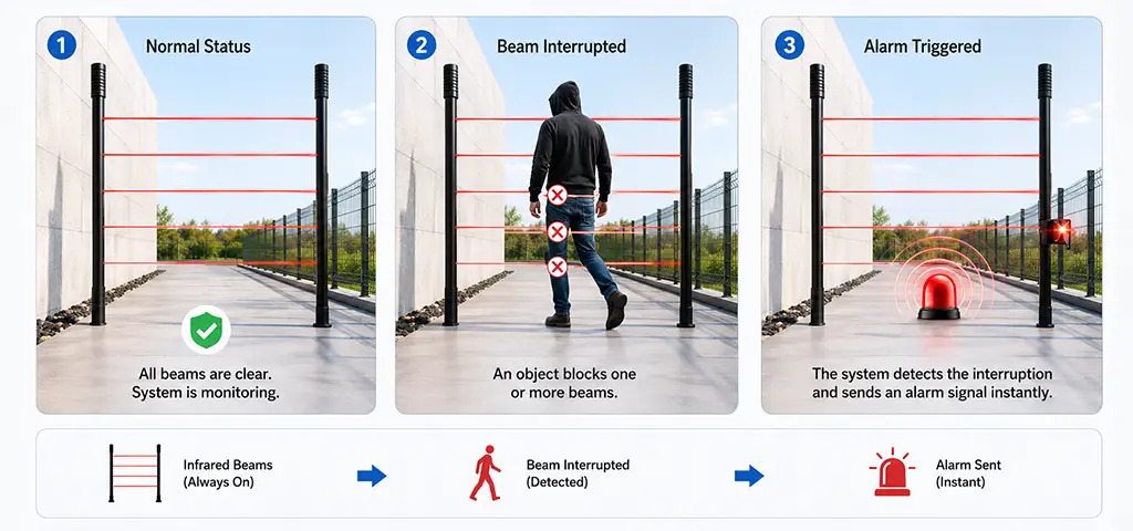 Infrared Fence Intrusion Detection Systems