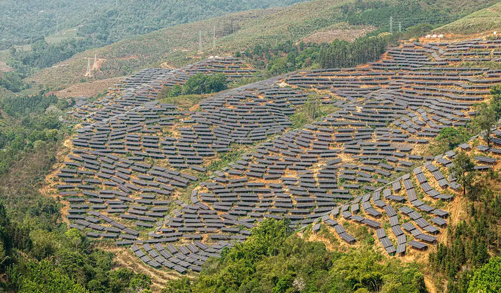 Hilly PV Power Plant