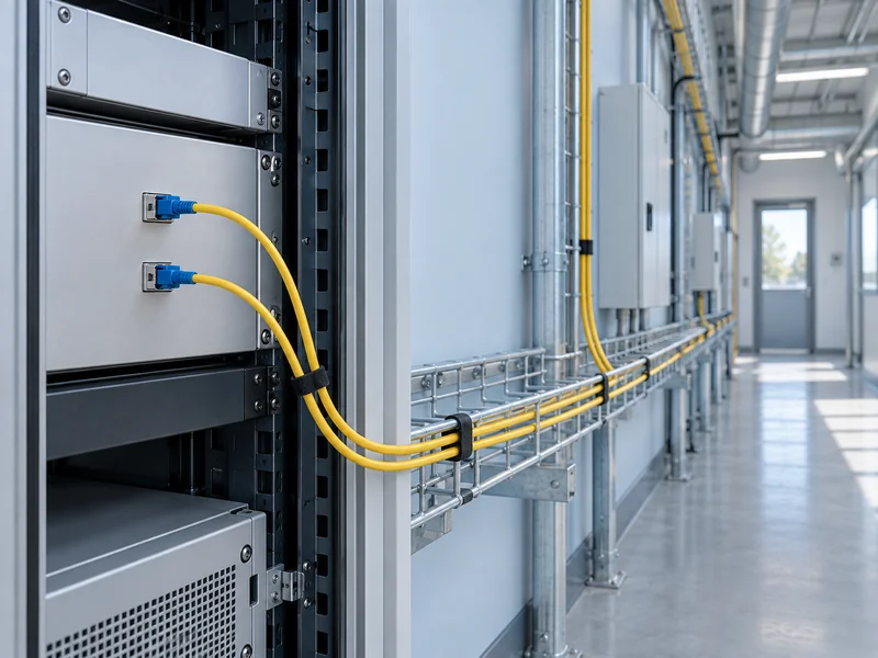 Illustration of dual end fiber connections at a DTS instrumentation rack Illustration of dual end fiber connections at a DTS instrumentation rack