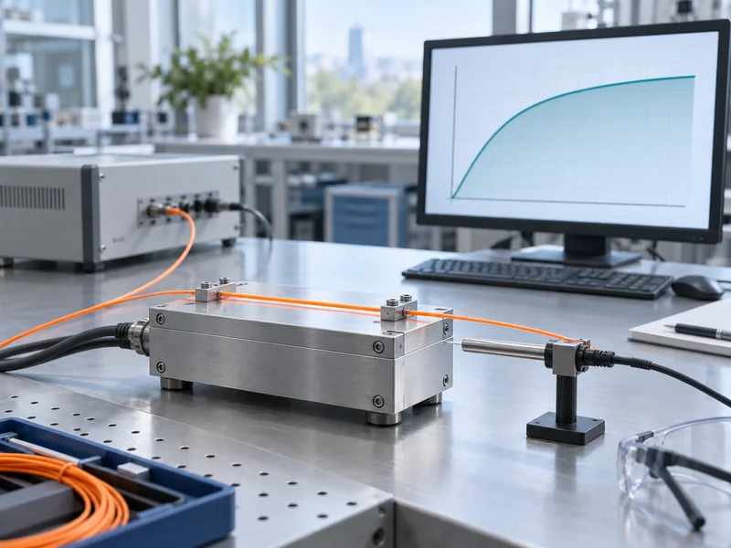 Illustration of a fiber sensing cable thermal response test with a temperature curve